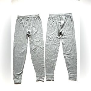 Septwolves Thermal Pants cotton Gray Men's L Waist 25"-34"